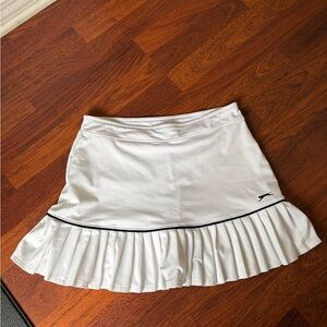 Slazenger White Mini Skort with Pleats